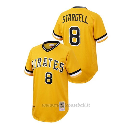 Maglia Baseball Uomo Pittsburgh Pirates Willie Stargell Cooperstown Collection Autentico Or